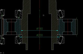 机械设计与制造 电气交流版块齿轮棘手问题我公司因开发新产品,以前的齿轮按照 新产品设计是没用的,现想把它应用起来,请大家支招 主要问题是 输出轴径190,齿轮内孔200